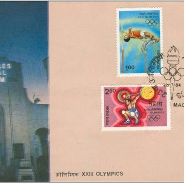 First Day Cover 28 Jul. 84 XXIII Olympic Games, Los Angeles.(FDC-1984)