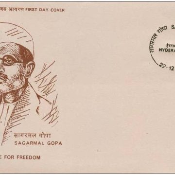 First Day Cover 29 Dec. '86 Sagarmal GOPA (Martyr). (FDC-1986)