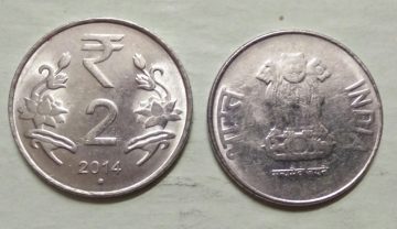 2 RUPEES (Flower)-2014_UNC_1 N0