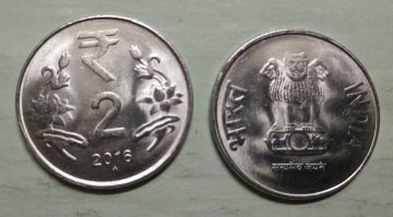 2 RUPEES (Flower)-2016_UNC_1 N0