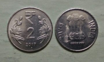 2 RUPEES (Flower)-2017_UNC_1 N0