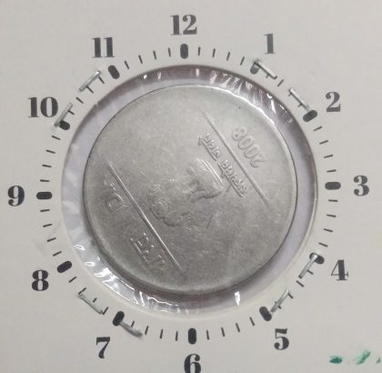 2 RUPEES 2008 CALCUTTA MINT 8.00 ROTATION ERROR COIN USED | Indian Postage Stamps | Indian Coins | Old Indian Currency | Rare Indian Coins | Numismatic Collection India