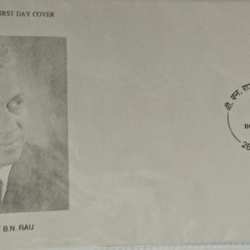 First Day Cover - 26 feb. '88 Birth Cententury of B.N. Rau (Architect of Indian Constitution). (fdc-1988)