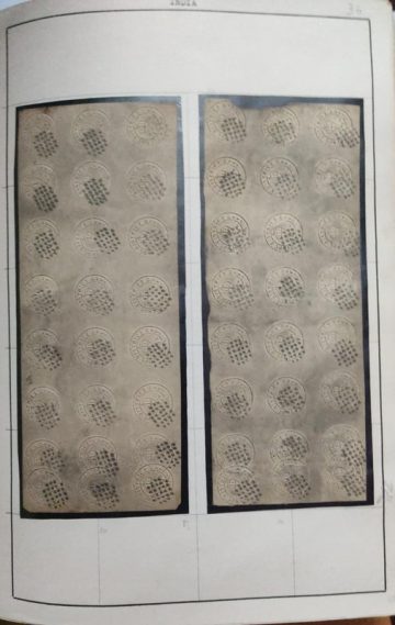 Indian 1852 Used White SCINDE Dawk Sg S1 ?2500 Rare Genuine Imitation & Collector's Pride Tele beach, to Hold This in Their Collection. (48 STAMPS)
