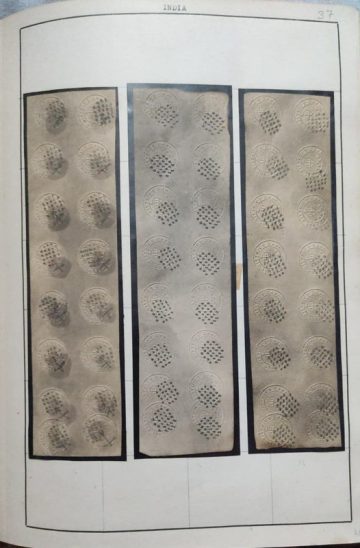 Indian 1852 Used White SCINDE Dawk Sg S1 ?2500 Rare Genuine Imitation & Collector's Pride Tele beach, to Hold This in Their Collection. (48 STAMPS)