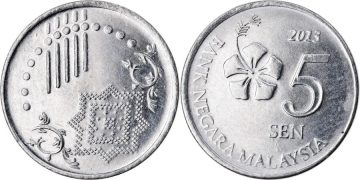 5 Sen _2013 Bank Negara Malaysia (used)