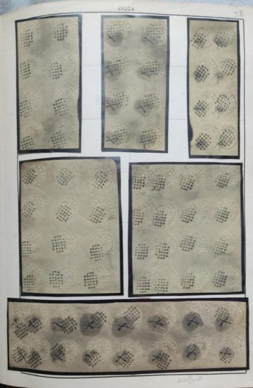 Indian 1852 Used White SCINDE Dawk Sg S1 ?2500 Rare Genuine Imitation & Collector's Pride Telebeach, to Hold This in Their Collection. (68 STAMPS)