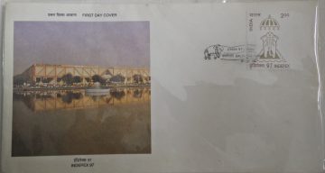 First Day Cover 05 Oct 1996 Indepex1997 International Stamp Exhibition , New Delhi (1St Issue) (Fdc-1996) (Spots/Hinged/Slightly Damaged/Paper Stuck)