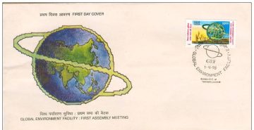 First Day Cover 01 Apr 1998 1St Assembly Meeting Of Global Environment Facility (Gef), New Delhi (Fdc-1998) (Spots/Hinged/Slightly Damaged/Paper Stuck)