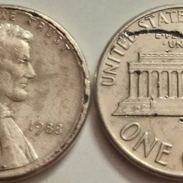 U.S.A. 1-CENT 1988 (used)