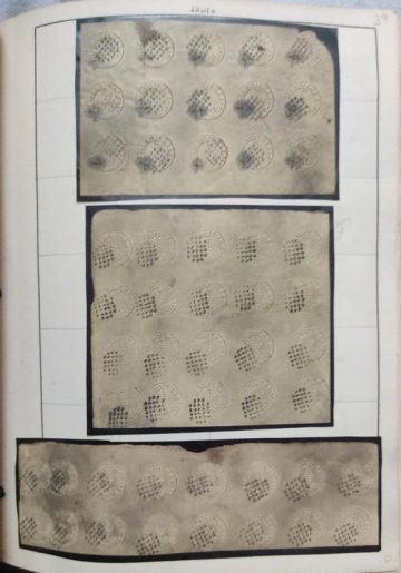 Indian 1852 Used White SCINDE Dawk Sg S1 ?2500 Rare Genuine Imitation & Collector's Pride Telebeach, to Hold This in Their Collection. (51 STAMPS)