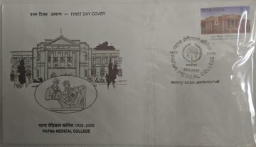 First Day Cover 26 Feb 2000 Anniversary Of Patna Medical College (fdc-2000) (spots/hinged/slightly Damaged/paper Stuck)