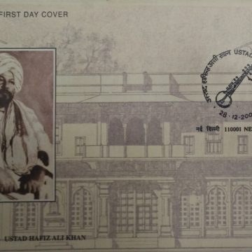 First Day Cover 28 Dec. '00 Ustad Hafiz Ali Khan (Exponent of Sarod).(FDC-2000)