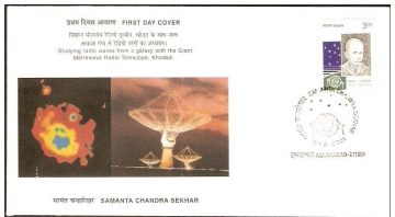 First Day Cover 11 Jun 2001 Samanta Chandra Sekhar (Astronomer) (Fdc-2001) (Spots/Hinged/Slightly Damaged/Paper Stuck)