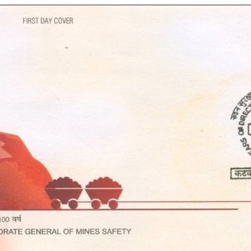 First Day Cover 07 Jan, '02 100 Years of Directorate General of Mines Safety, Dhanbad (Bihar)(FDC-2002)