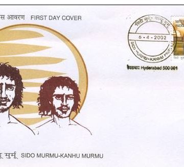 First Day Cover 06 Apr. '02 Sido Murmu and Kanhu Murmu (Leader of 'Santal Hul') (FDC-2002)