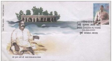 First Day Cover 30 June 2003 Bade Ghulam Ali Khan (singer) Birth Centenary (fdc-2003) (spots/hinged/slightly Damaged/paper Stuck)