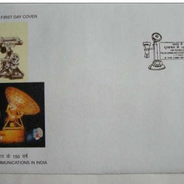 First Day Cover 01 Nov. '03 150 Years of Telecommunications in India.(FDC-2003)