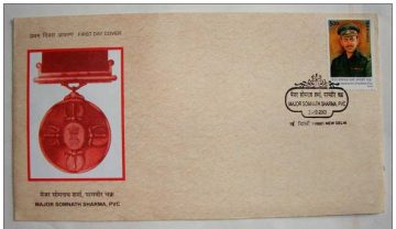 First Day Cover 31 Dec 2003 Major Somnath Sharma (first Recipient Of Param Veer Chakra) (fdc-2003)