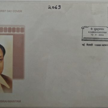 First Day Cover 10 Sep. '04 Shri K. Subrahmanyam Birth Centenary (Film Maker).(FDC-2004)