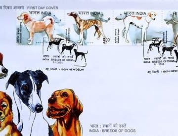 First Day Cover 09 Jan. '05 Breeds of Dogs.(FDC-2005)