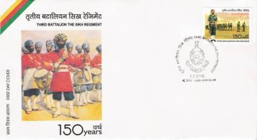 First Day Cover 01 Feb 2006 150 Years Third Battalion The Sikh Regiment (Fdc-2006)