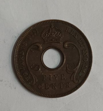 East Africa 5 Cent Edward's VIII 1936 (Used)