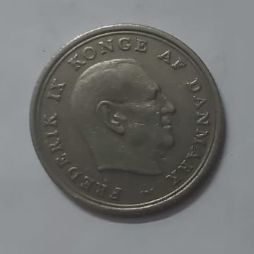 DENMARK 1 KRONE 1967 (USED)