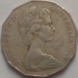 AUS_1969_50 Cent  (used) | Indian Postage Stamps | Indian Coins | Old Indian Currency | Rare Indian Coins | Numismatic Collection India