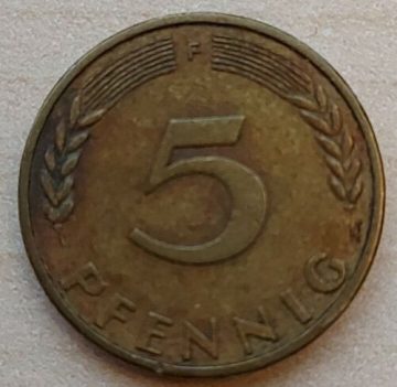 GERMANY 5 PFENNIG 1970(USED)