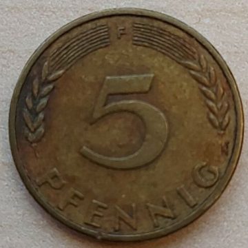 GERMANY 5 PFENNIG 1970(USED)