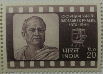 Dadasaheb Phalke. Personality, Cinema, Film Producer, Film Director, Screenwriter, Movie Camera, Cinema Film, Awards, 20 P.  (Hinged/Gum washed stamp)