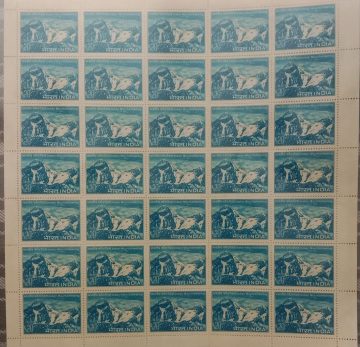 Indian Mountaineering. Anniversary, Mountaineering, Mount Everest,( Hinged/Gum washed stamps Fullsheet-35 stamps)
