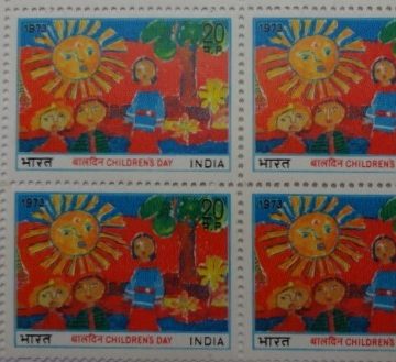 Children's day(Block of 4 TL Stamp)