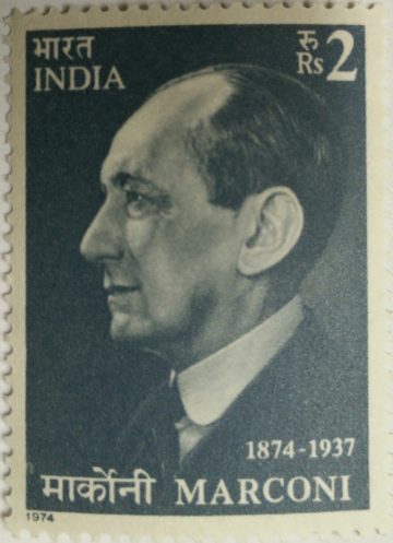 Guglielmo Marconi. Personality, Inventor, Electrical Engineer, Entrepreneur, Businessman, Radio Transmission, Wireless, Signal, Rs. 2 - MNH Stamp