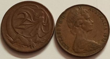 Australia 2 cent 1975(used) | Indian Postage Stamps | Indian Coins | Old Indian Currency | Rare Indian Coins | Numismatic Collection India
