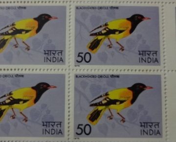 Headed Oriole(Block of 4 TL Stamp)