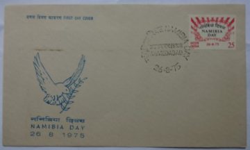 First Day Cover 26 Aug 1975 Namibla Day (fdc-1975) (spots/hinged/slightly Damaged/paper Stuck)