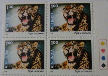 Leopard(Block of 4 TL Stamp)