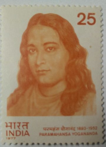 Paramahansa Yogananda. Personality, Yogi, Guru, Spiritual Leader,  (Hinged/Gum washed stamp)
