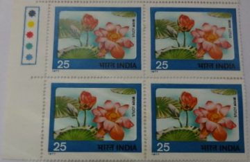 Lotus (Block of 4 TL Stamp)