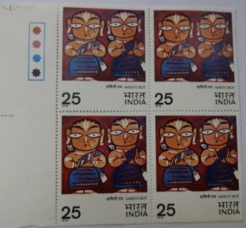 Two Vaiashnavas (Block of 4 TL Stamp)