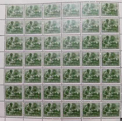 National Small Industries Fair. Industry, Fair, Event, Business, Lathe, Machine Operator, 25 P.  (Hinged/Gum washed stamp Fullsheet-42 Stamps)