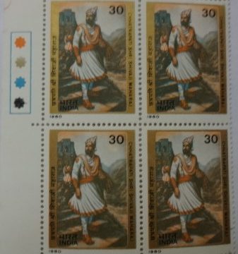 Chhartapati(Hinged gumwash Block of 4 TL)