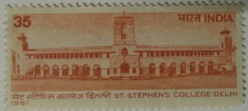St. Stephens College, Delhi. College, Institution, Building, Education,35 P.  (Hinged/Gum washed stamp)