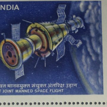 Indo-Soviet Joint Space Flight (Traffic Light Stamp)