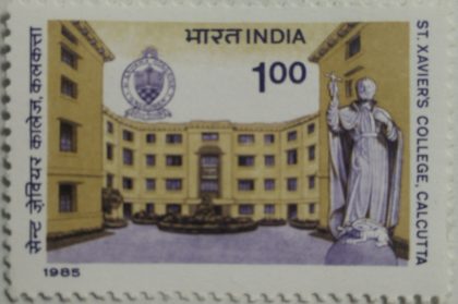 St. Xaviers College, Calcutta. College, Institution, Building, Education, Emblem, Statue,  (Hinged/Gum washed stamp) | Indian Postage Stamps | Indian Coins | Old Indian Currency | Rare Indian Coins | Numismatic Collection India