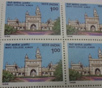 Main Building Mayo College (Hinged gumwash Block of 4 TL)