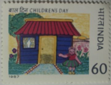 National children's Day. (Hinged/Gum washed stamp)