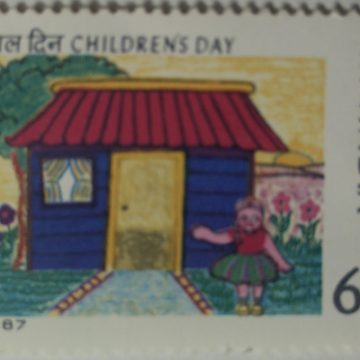 National children's Day.  (Hinged/Gum washed stamp)